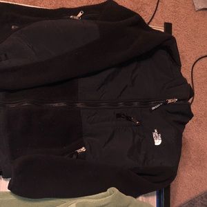 The North Face black zip up jacket